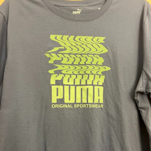 Puma Ripple Crew Neck Short Sleeve T-Shirt XXL, Zen Blue - Picture 2 of 4